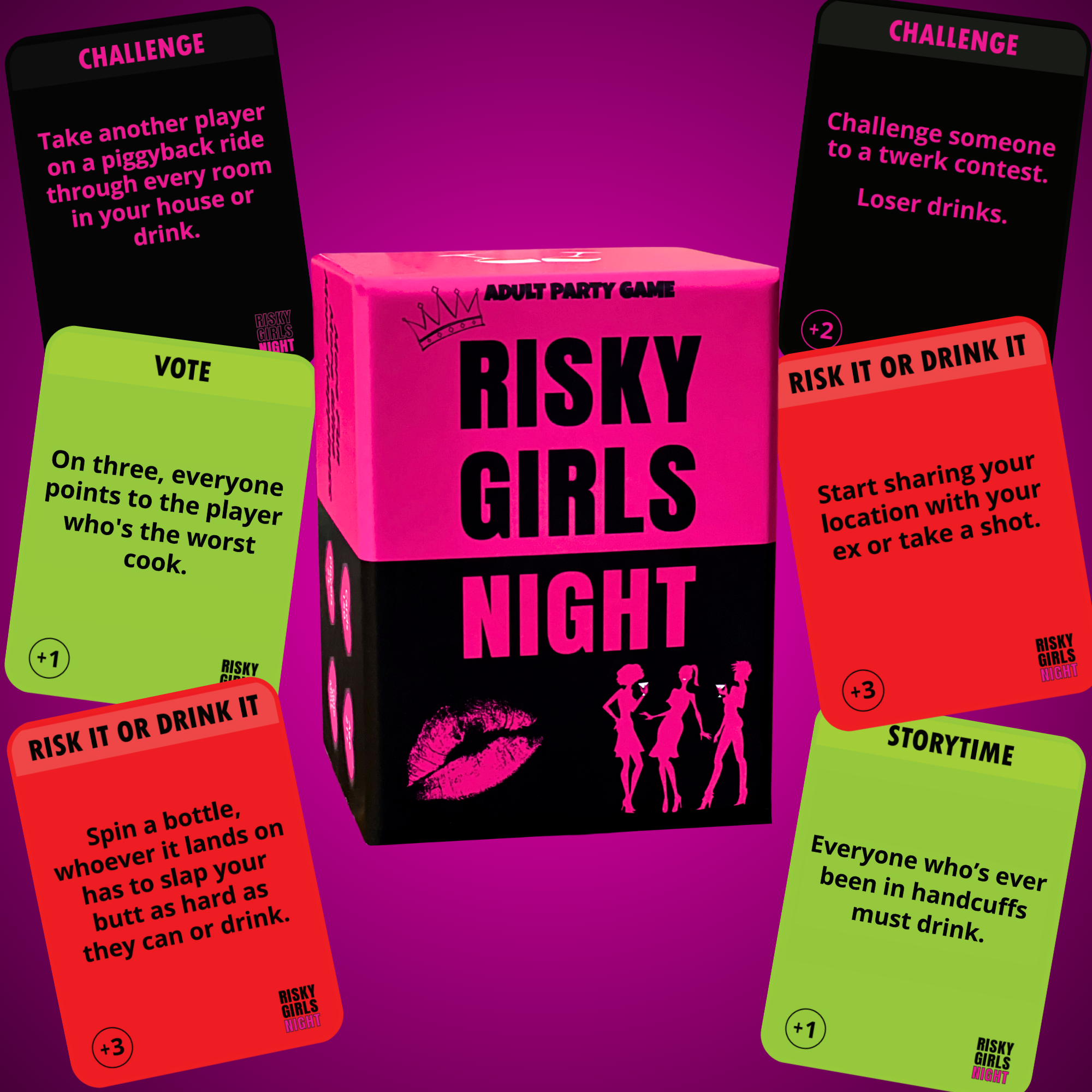 Risky Girls Night - 150 Spicy Questions and Hilarious Dares