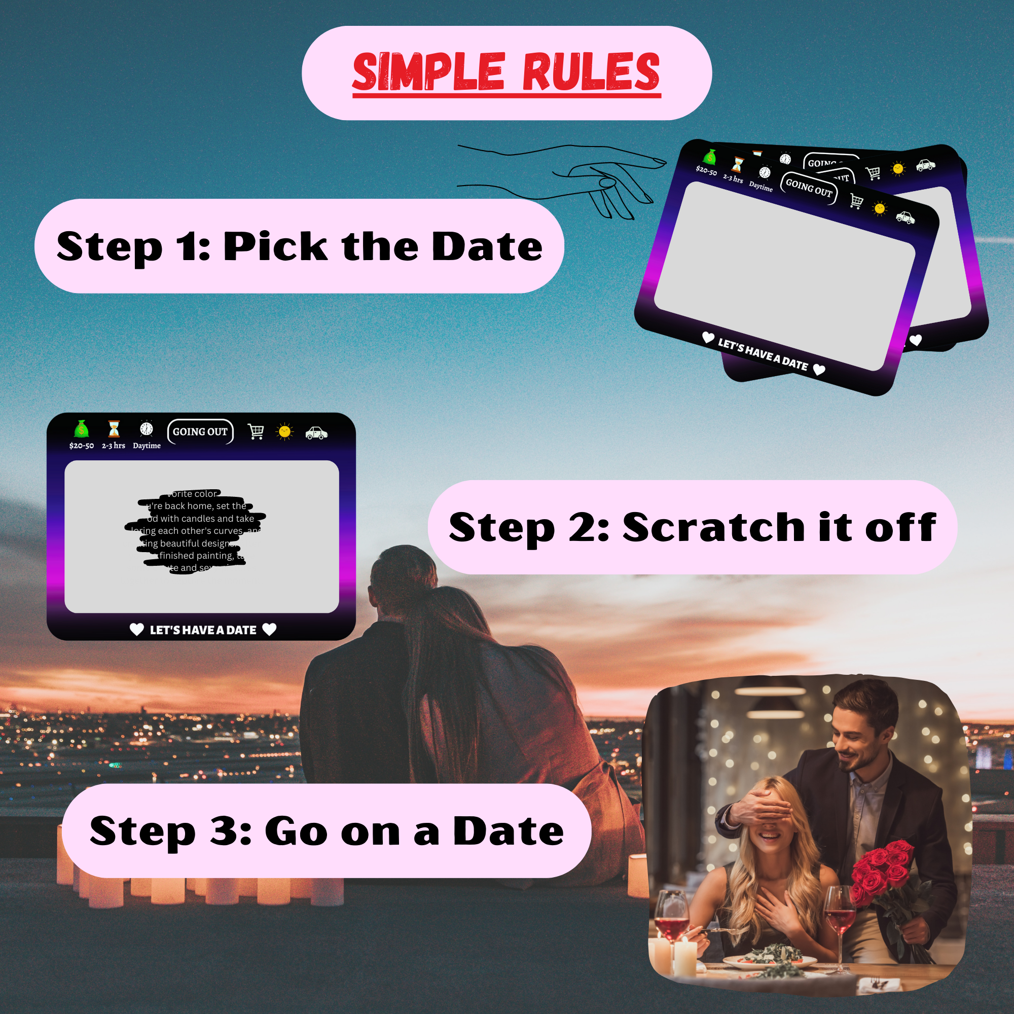Let's Have A Date - 40 Scratch-off Date Ideas