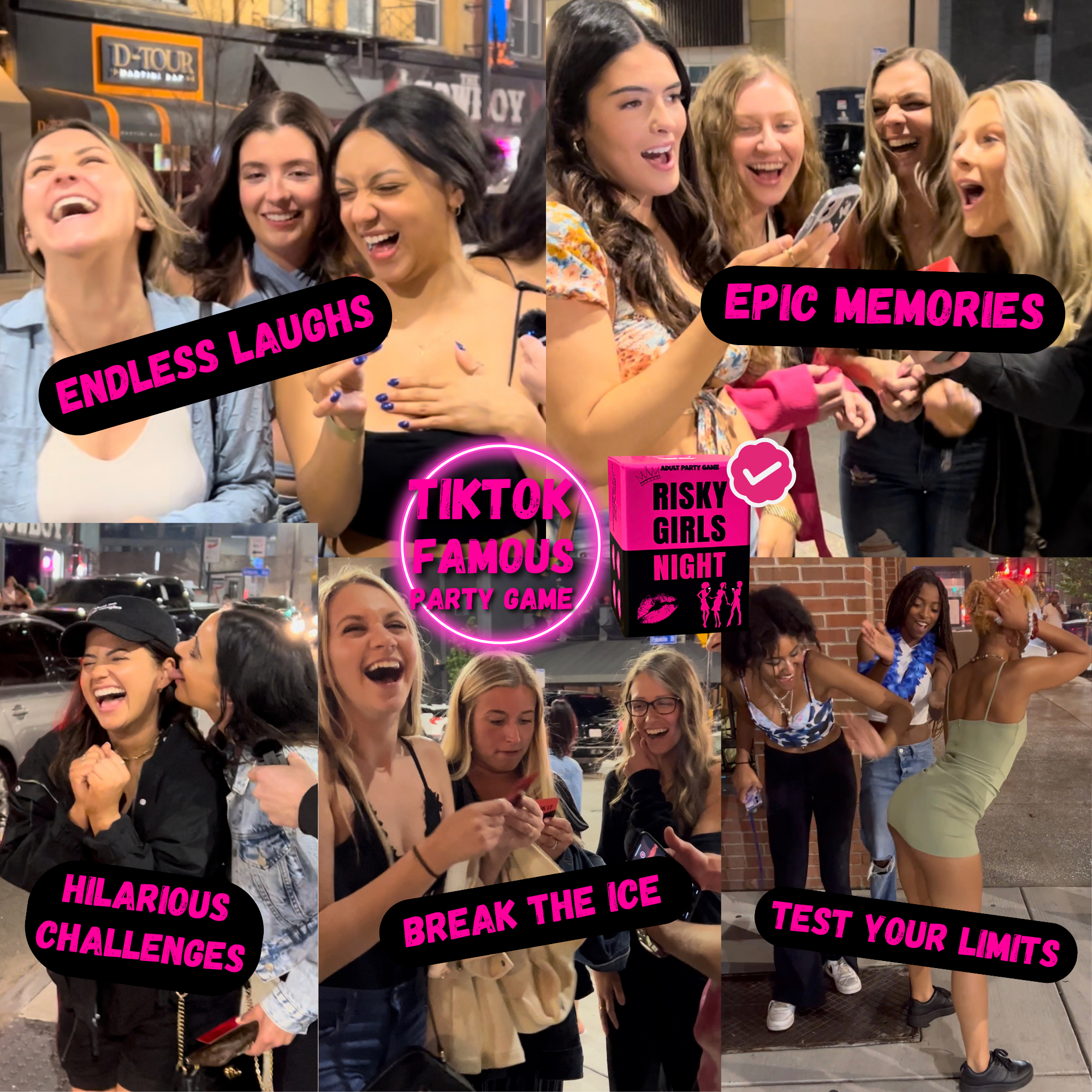 Risky Girls Night - 150 Spicy Questions and Hilarious Dares