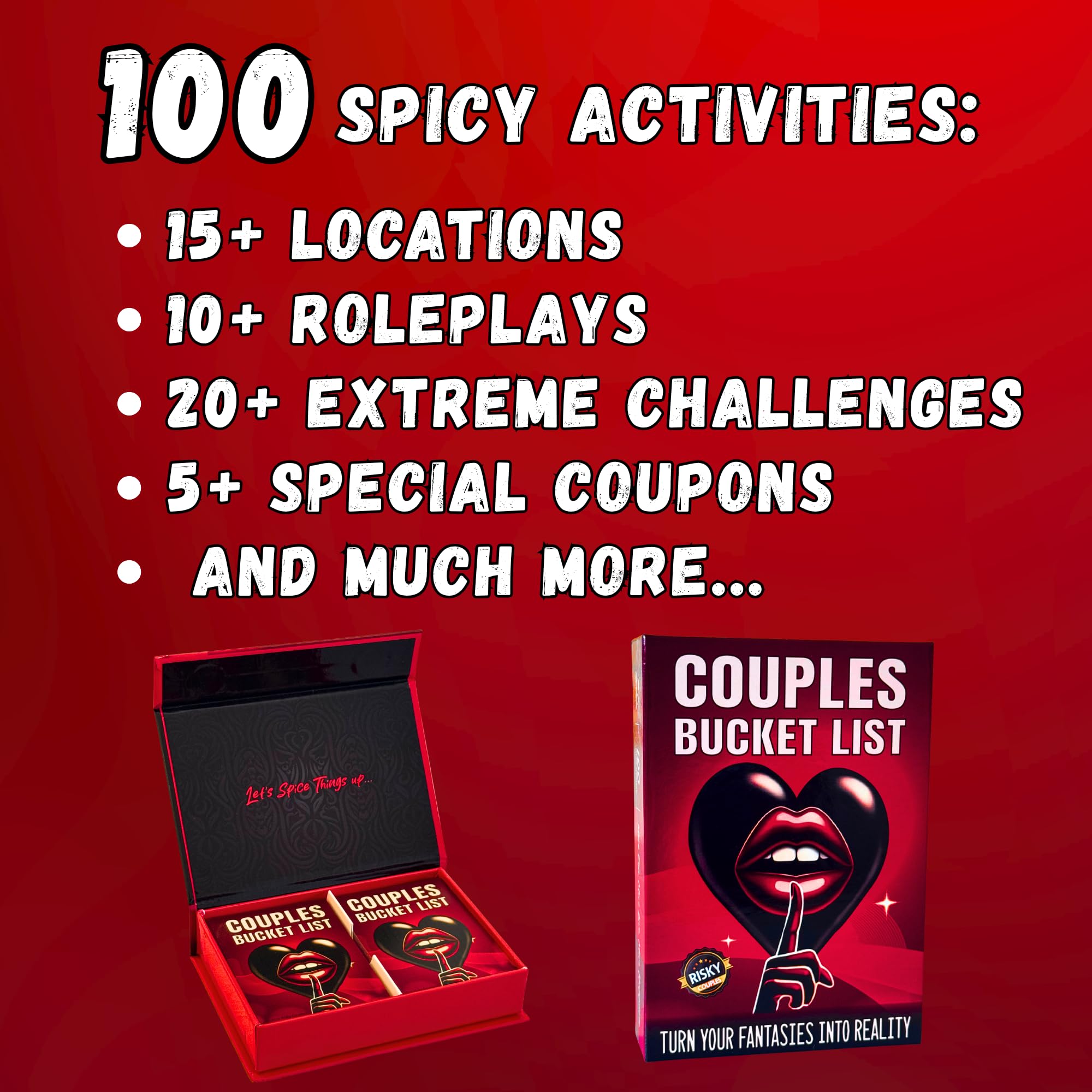 Couples Bucket List - 100 Spicy Dares & Fun Challenges